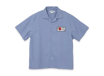 TTTMSW I love my dog half sleeve shirt "Gingham Check"