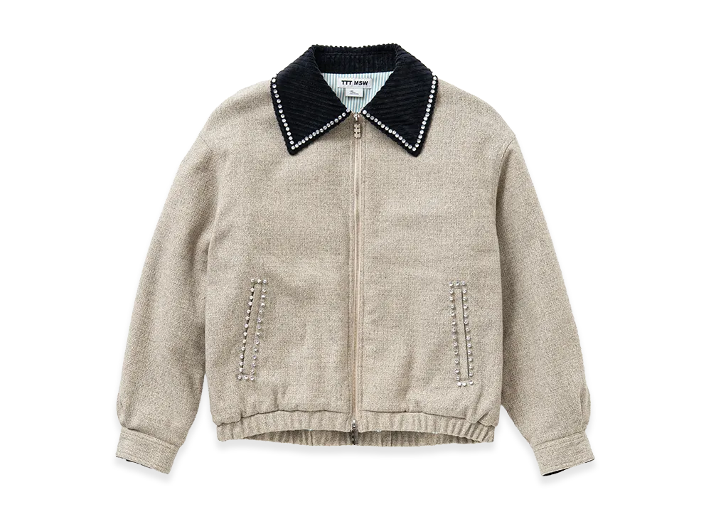 TTT MSW Big Collar Work Jacket W/ Bijou "Grey"