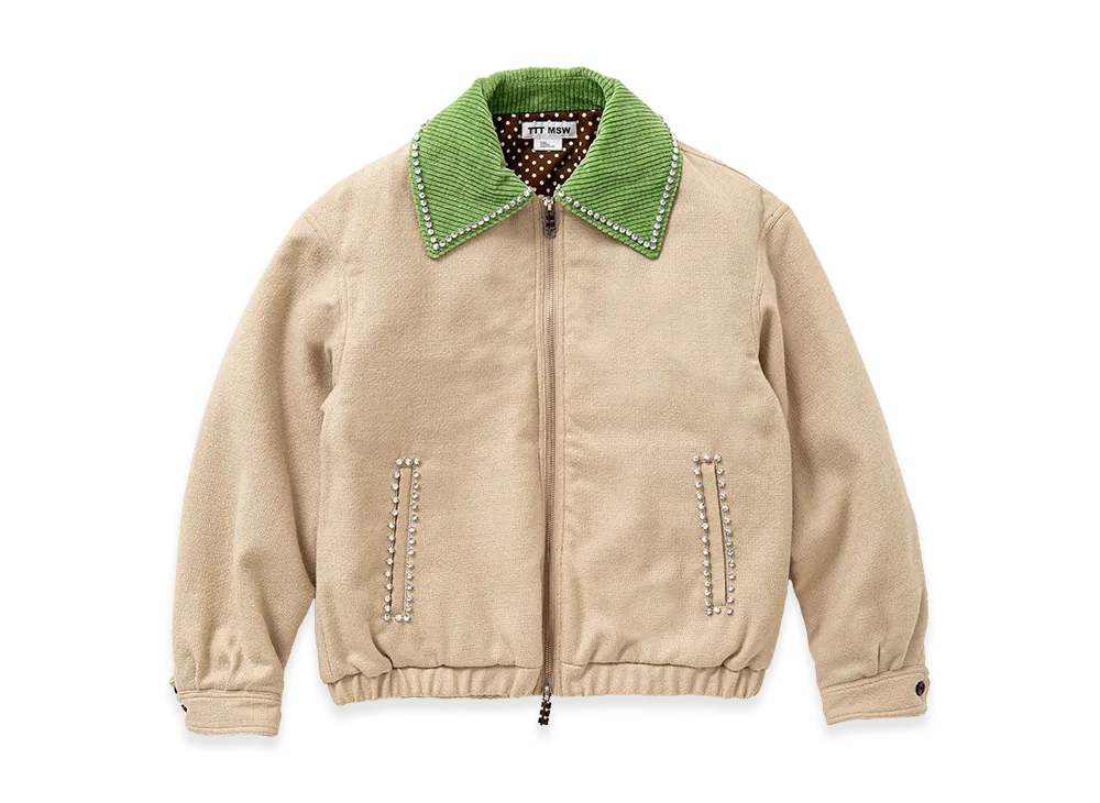 TTT MSW Big Collar Work Jacket W/ Bijou 