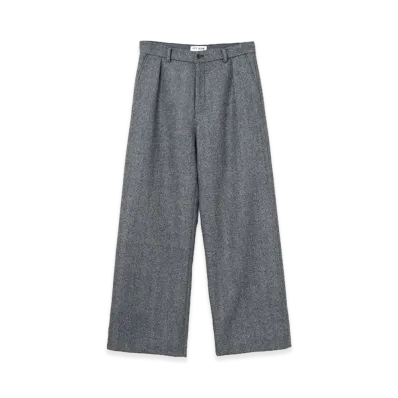 TTT MSW Tweed Wide Slacks "Grey"