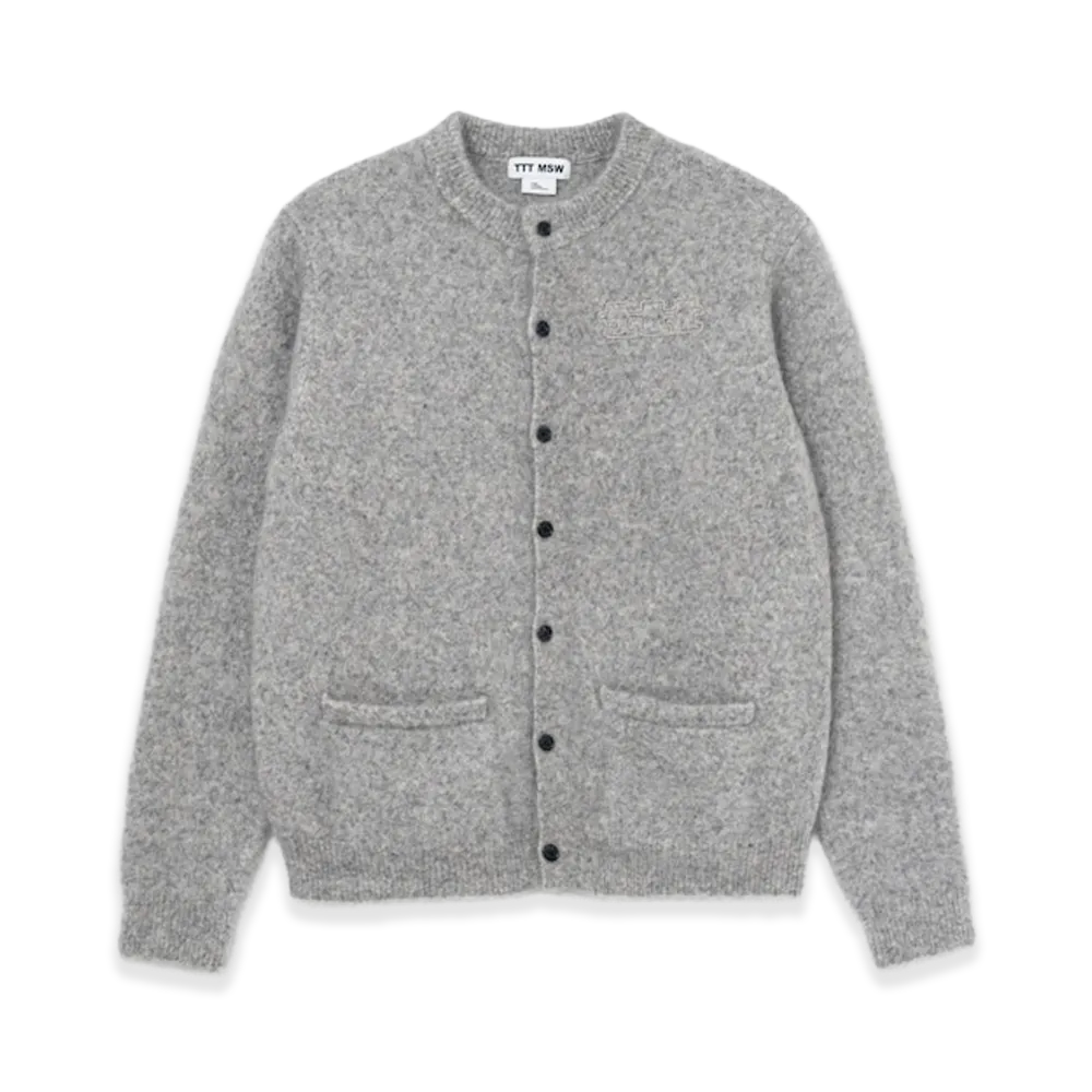 TTT MSW Mohair Knit Cardigan "Light Grey"