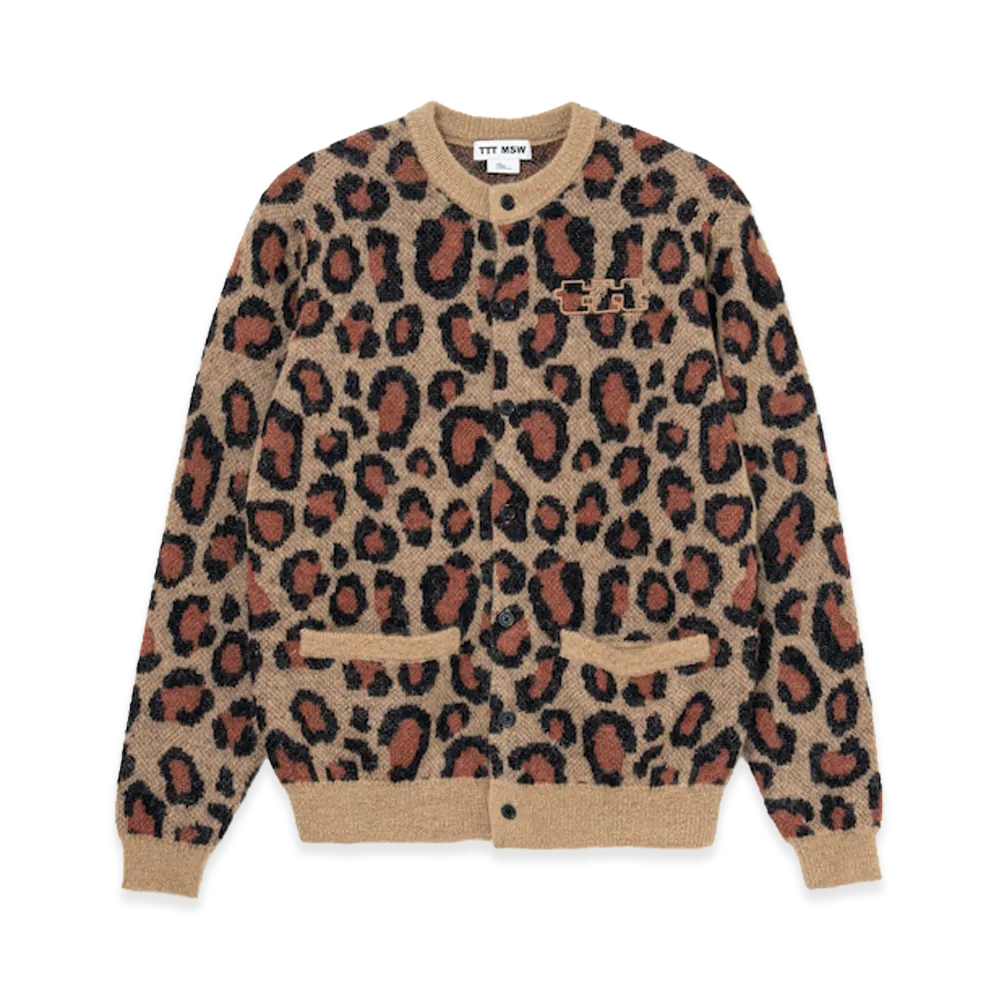 TTT MSW Leopard Knit Cardigan "Brown"