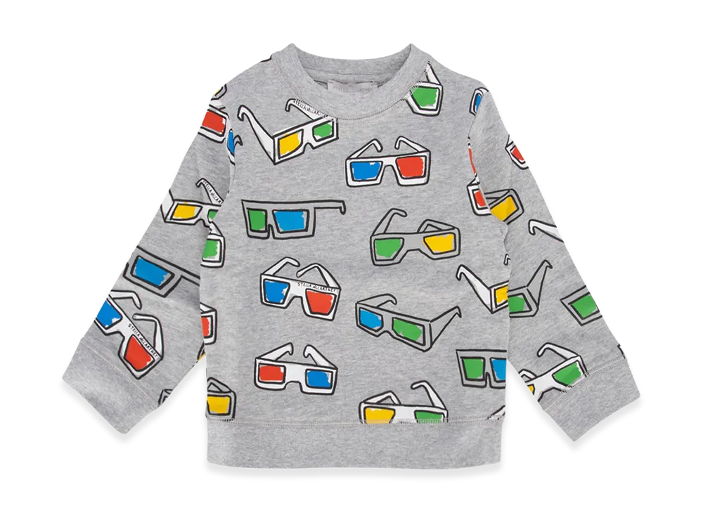 STELLA McCARTNEY Kids Felpa "Grigiomedmelmult"