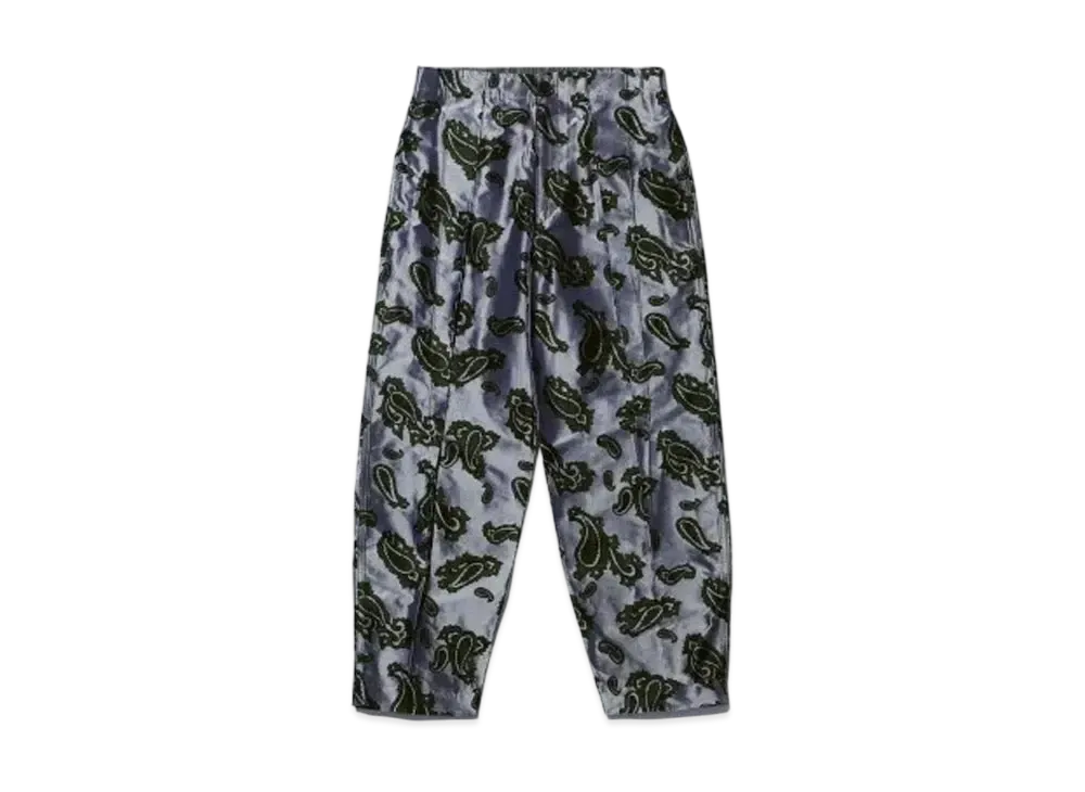 TOGA VIRILIS Paisley Jacquard Pants "Green" TV241-FF326