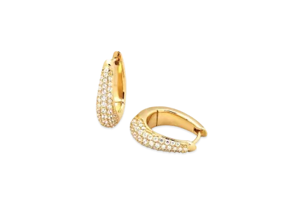 TOMWOOD Liz Hoop Pave "Gold"