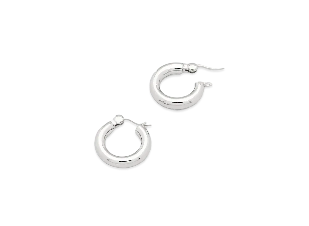 TOMWOOD Classic Hoops Thick Small "Silver"