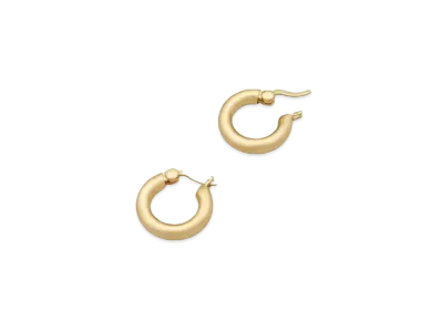 TOMWOOD Classic Hoops Thick Small "Satin Gold"