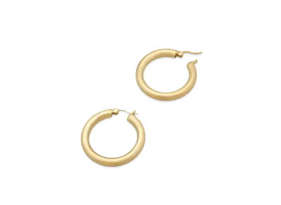 TOMWOOD Classic Hoops Thick Large "Satin Gold"