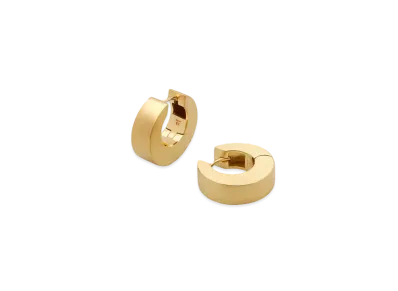 TOMWOOD Arch Hoops Small "Satin Gold"