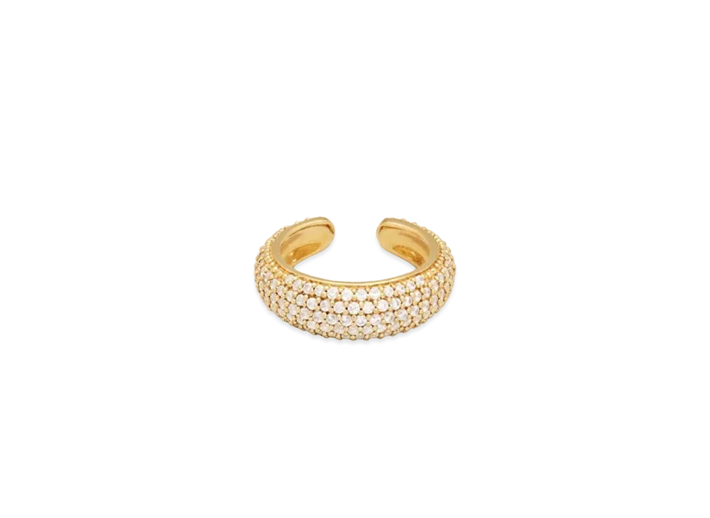 TOMWOOD Ear Cuff Thick Zirconia "Gold"