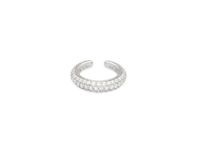 TOMWOOD Ear Cuff Slim Zirconia "Silver"