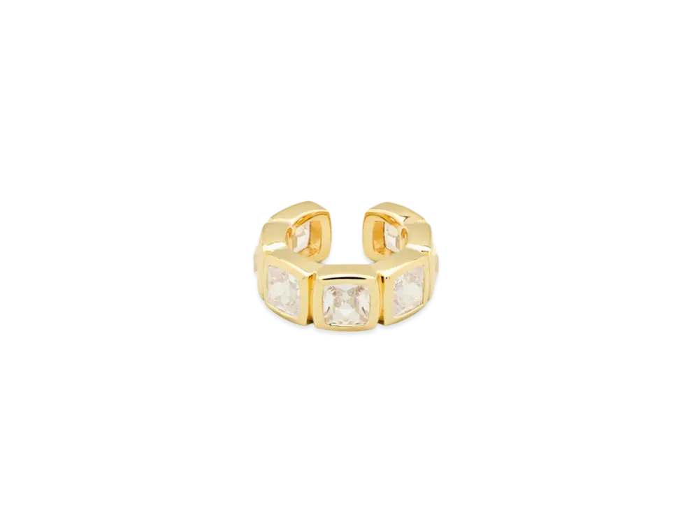 TOMWOOD Cushion Ear Cuff Zirconia "Gold"