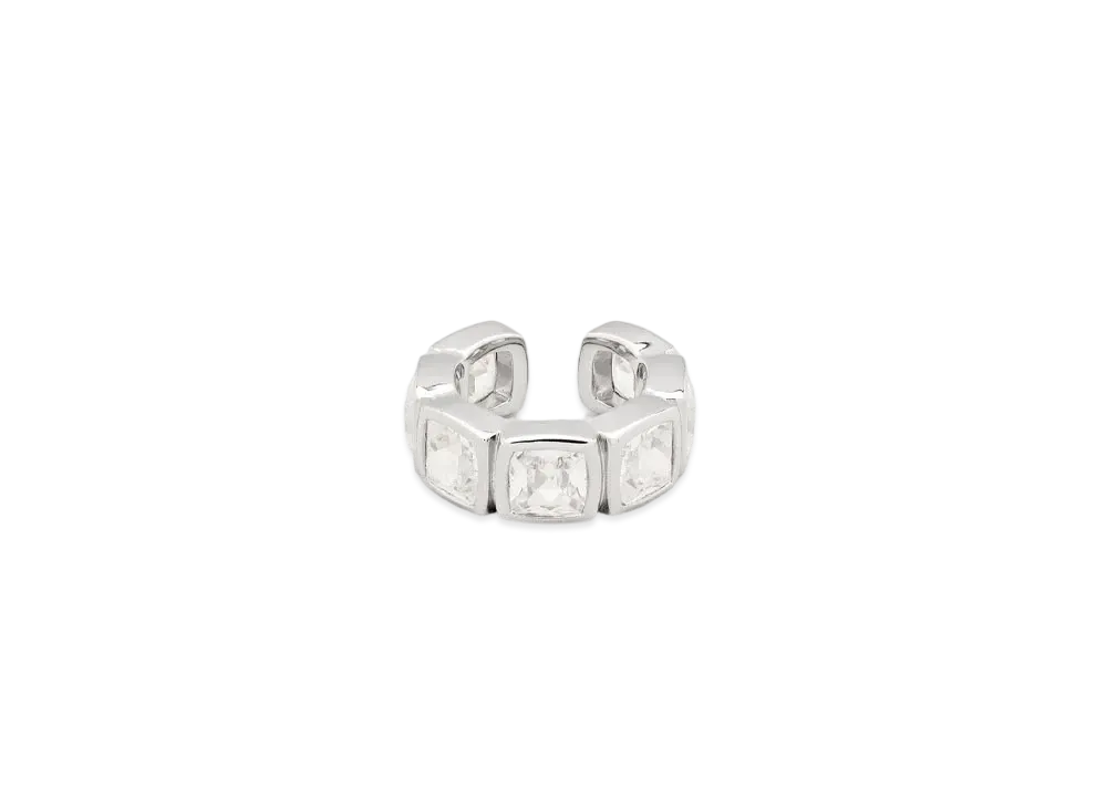 TOMWOOD Cushion Ear Cuff Zirconia "Silver"