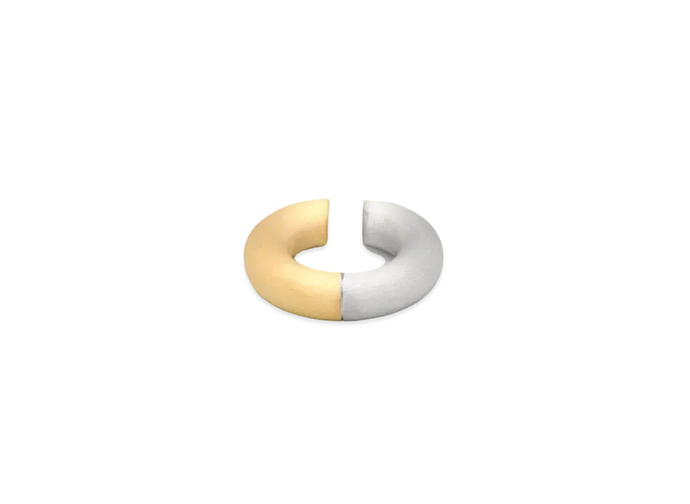 TOMWOOD Chunky Ear Cuff L "Satin Duo"