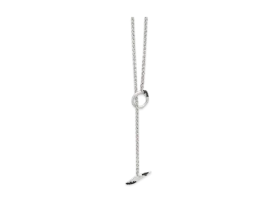 TOMWOOD Robin Chain Black Molecule "SIlver"