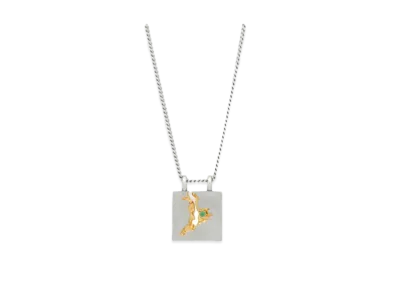 TOMWOOD Mined Pendant Emerald "Silver"