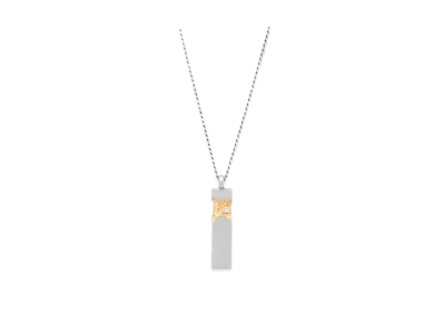 TOMWOOD Mined Cube Pendant "Silver"