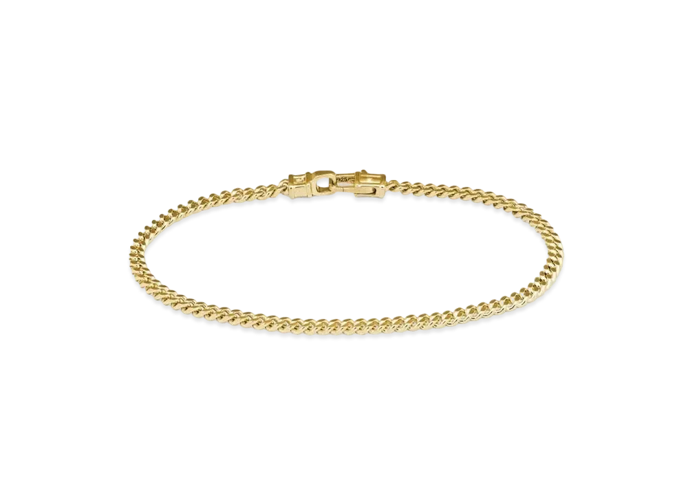 TOMWOOD Curb Bracelet M "Gold"