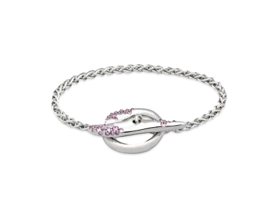 TOMWOOD Robin Bracelet Purple Molecule "Silver"