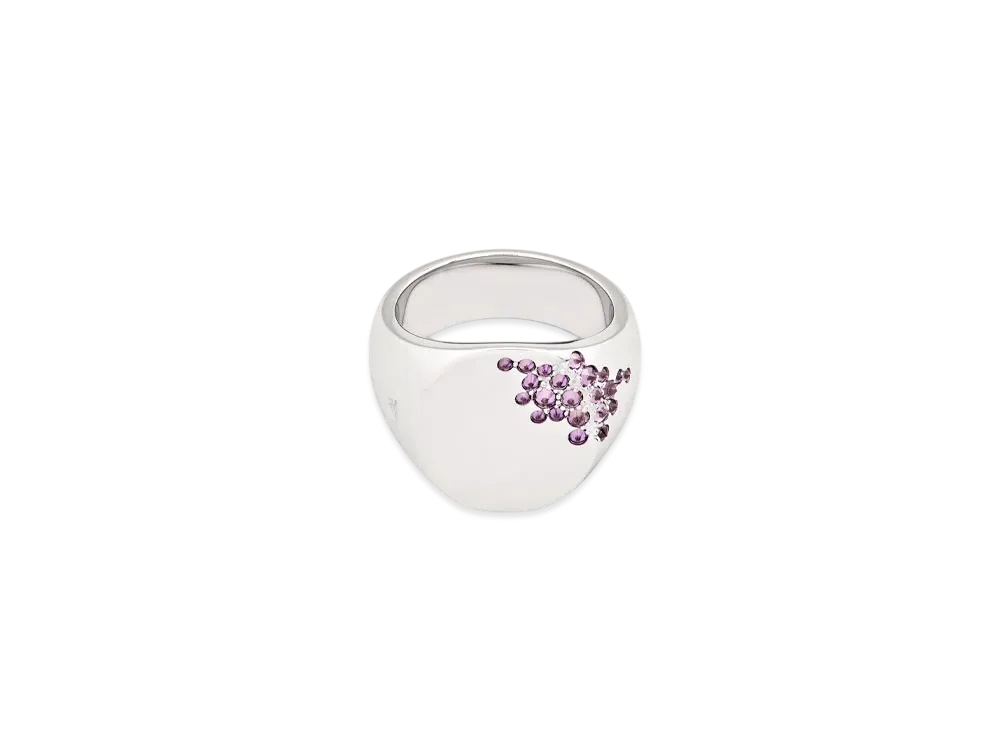 TOMWOOD Oval Purple Molecule "Silver"