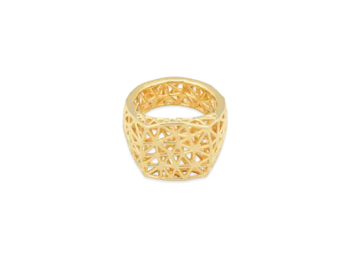 TOMWOOD Mesh Ring "Gold"
