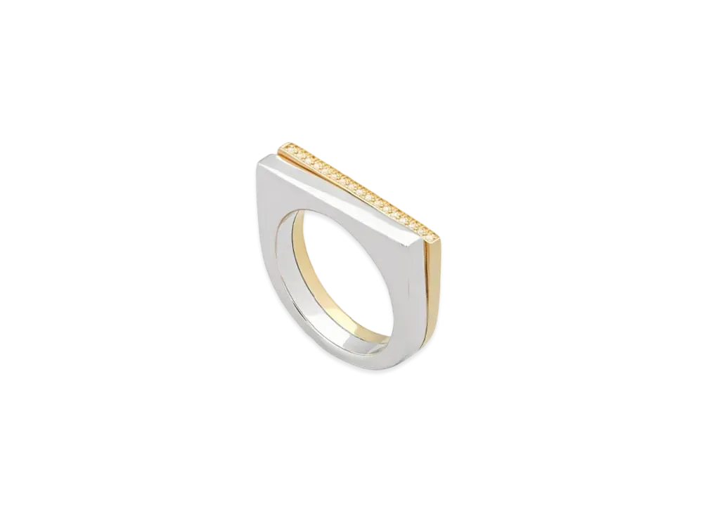 TOMWOOD Step Ring Diamonds "Duo"