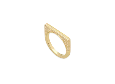 TOMWOOD Sleek Ring Full Diamonds "Gold"