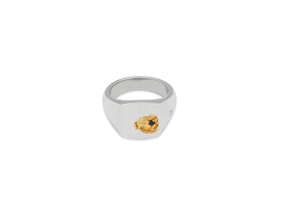 TOMWOOD Mined Ring Small Black Diamond "Silver"