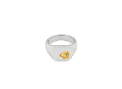 TOMWOOD Mined Ring Small Emerald "Silver"
