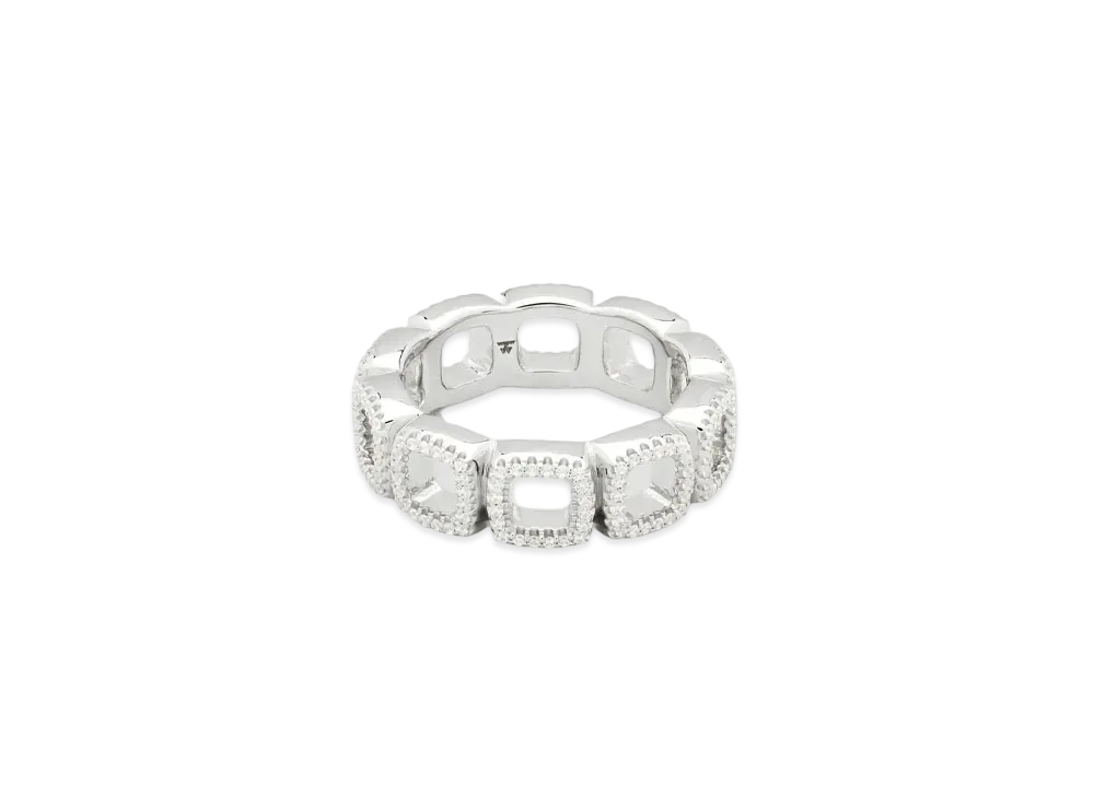 TOMWOOD Cushion Band Open Zirconia "Silver"