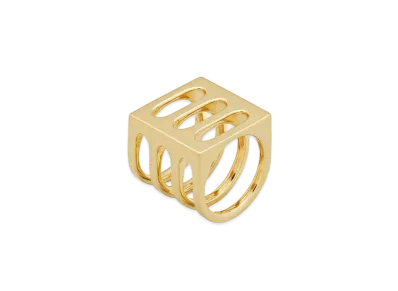 TOMWOOD Cage Ring Triple "Gold"