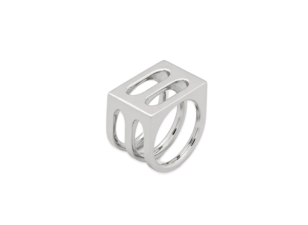 TOMWOOD Cage Ring Double "Silver"