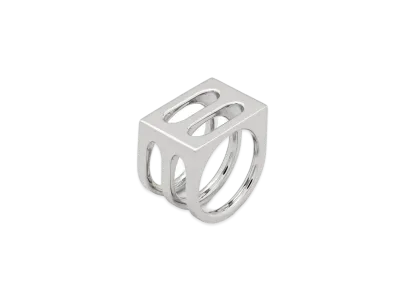TOMWOOD Cage Ring Double "Silver"