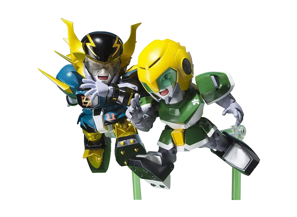 CHOGOKIN Iron Leaguer Machau Indy & Goldfoot