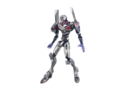 SOUL OF CHOGOKIN GX-22 EVANGELION 04 PRODUCTION MODEL SILVER PLATE VERSION