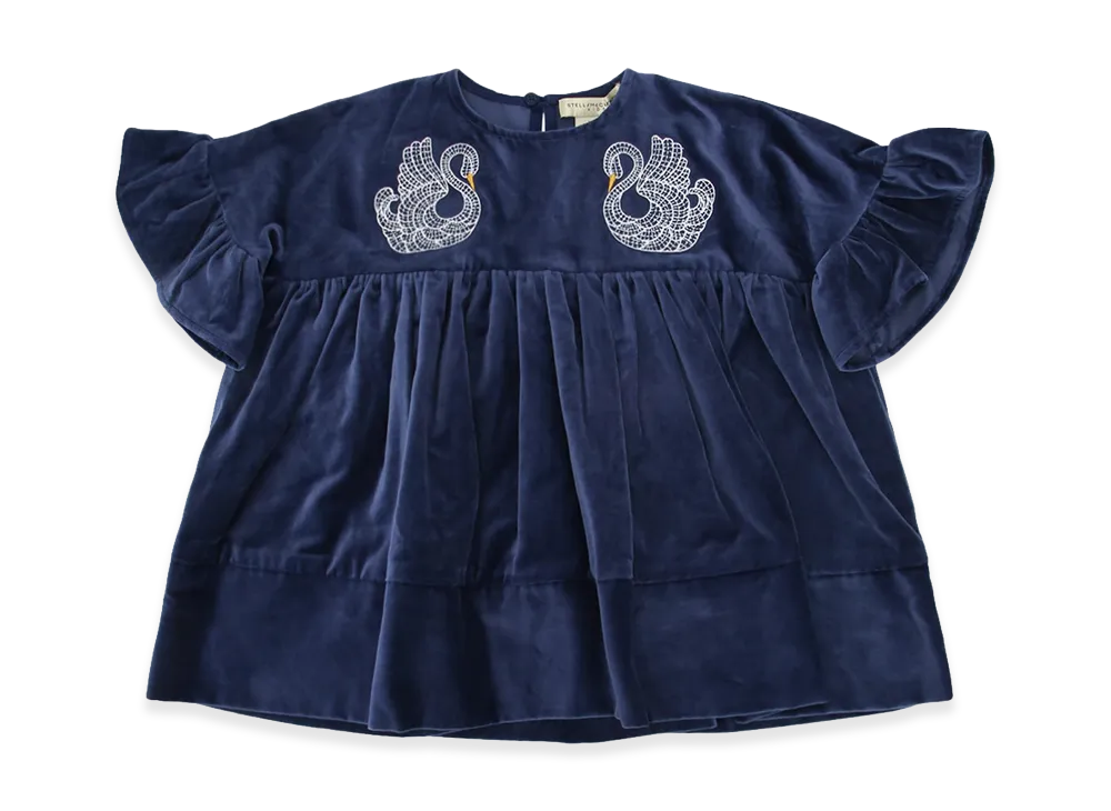 STELLA McCARTNEY Kids Woven Dress "Blue"