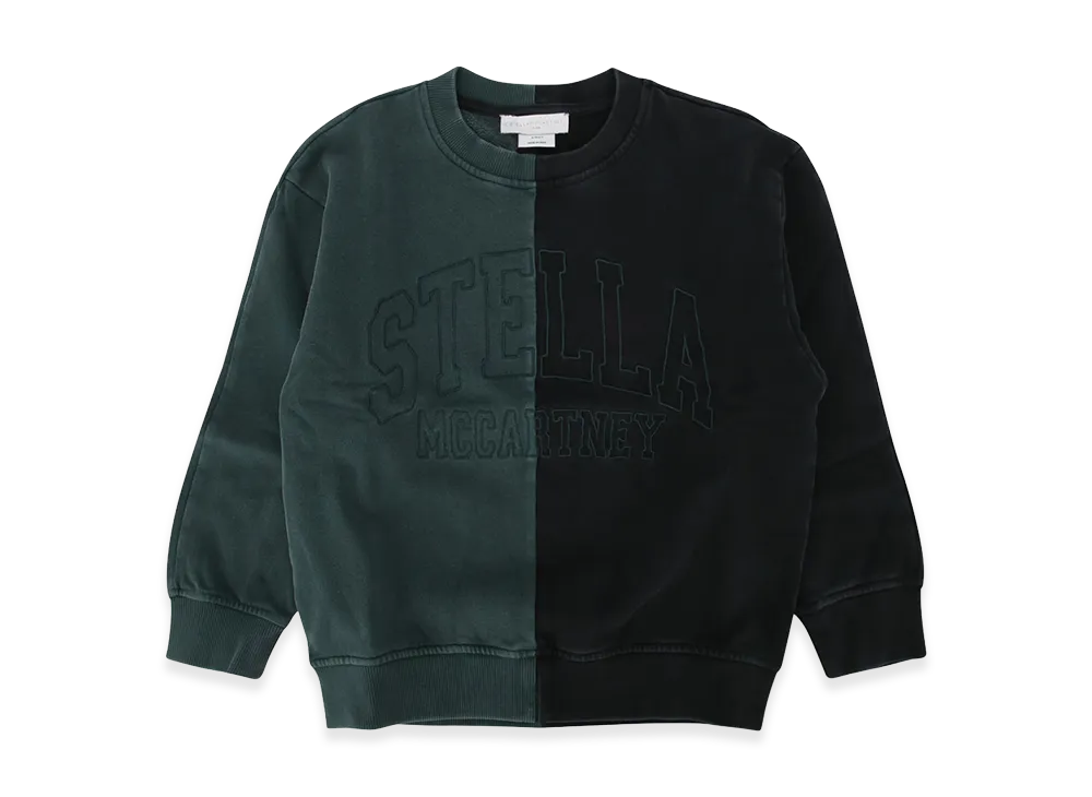 STELLA McCARTNEY Kids Felpa A Girocollo Bicolor "Colourful"