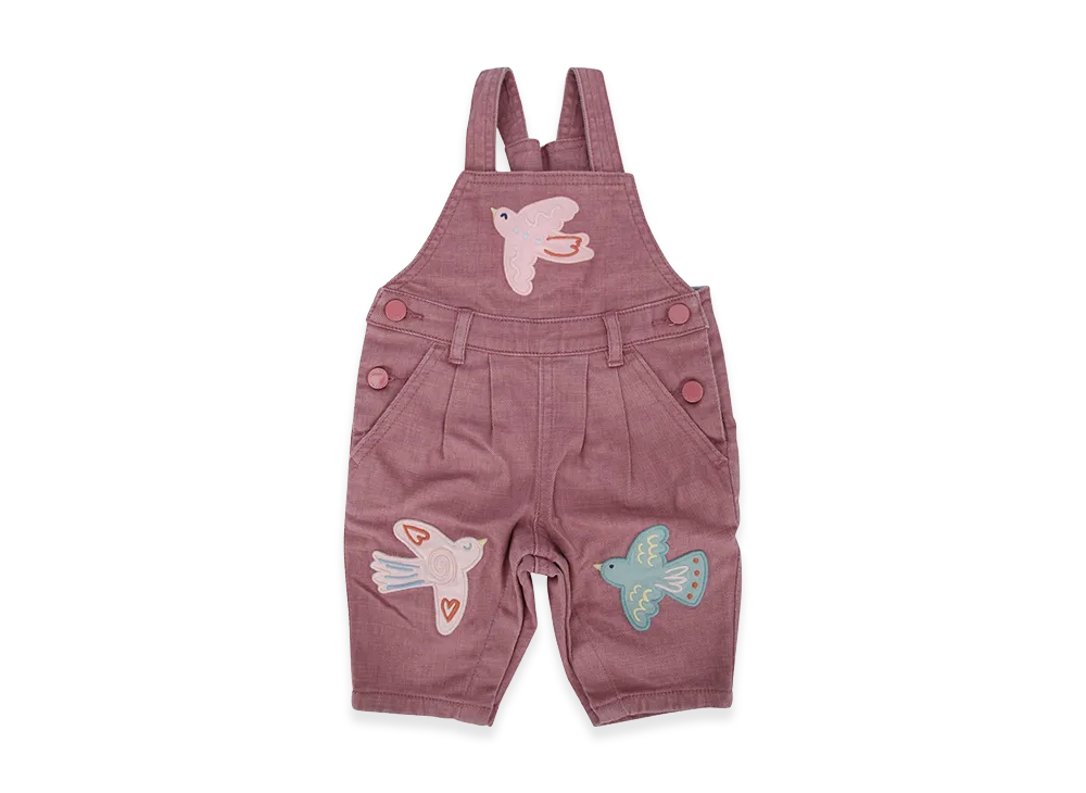 STELLA McCARTNEY Kids Dungarees With Embroidery "Nude/Neutrals"