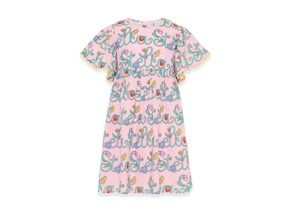 STELLA McCARTNEY Kids Short-Sleeved Dress "Nude/Neutrals"