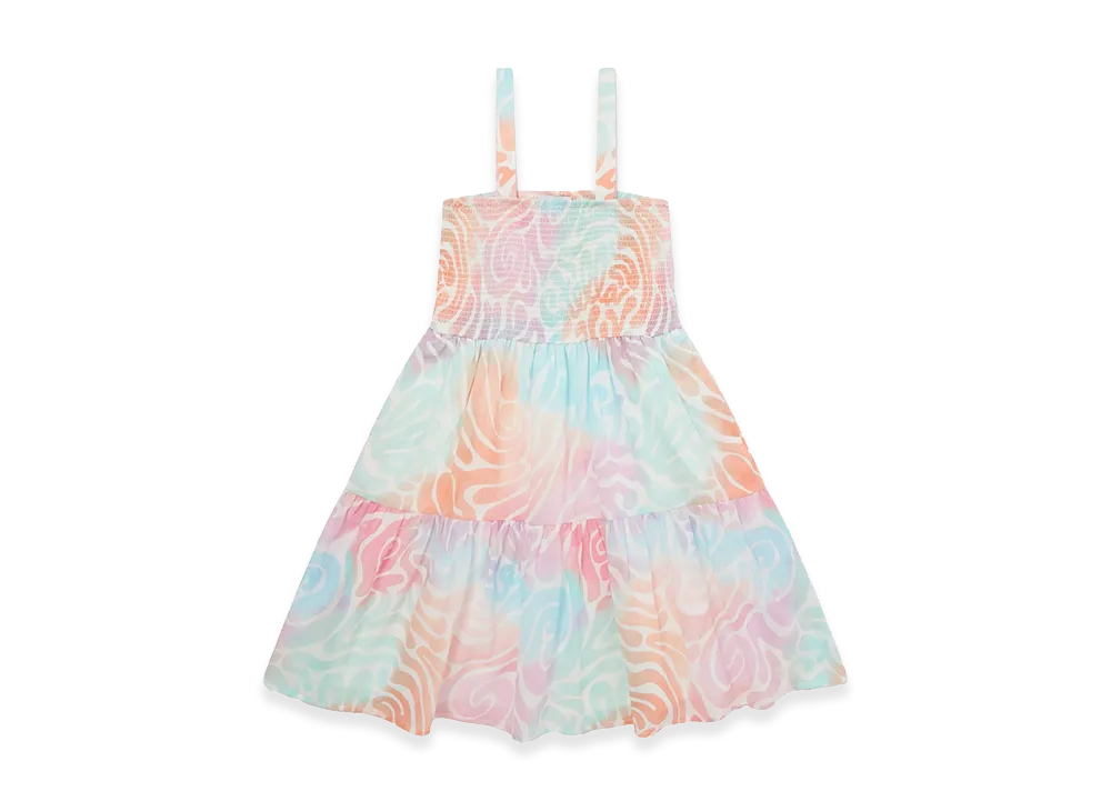 STELLA McCARTNEY Kids Printed Cotton Flared Dress "Multicolor"