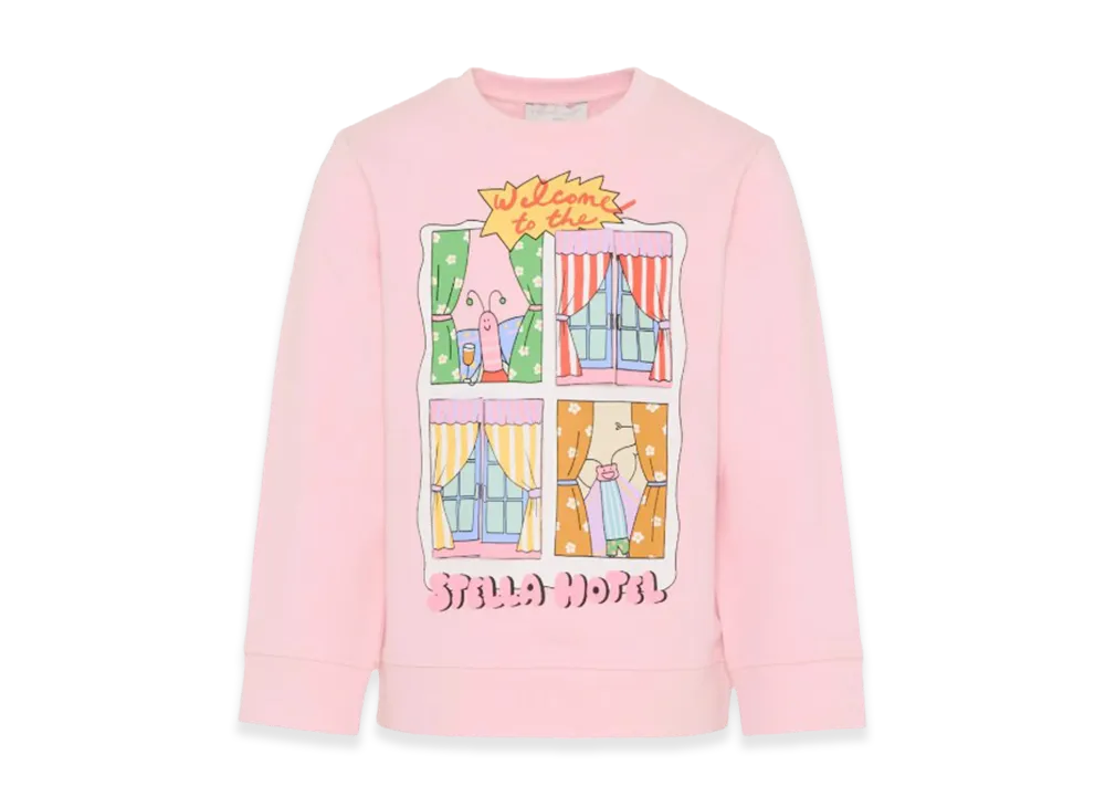 STELLA McCARTNEY Kids Crewneck Sweatshirt "Nude/Neutrals"