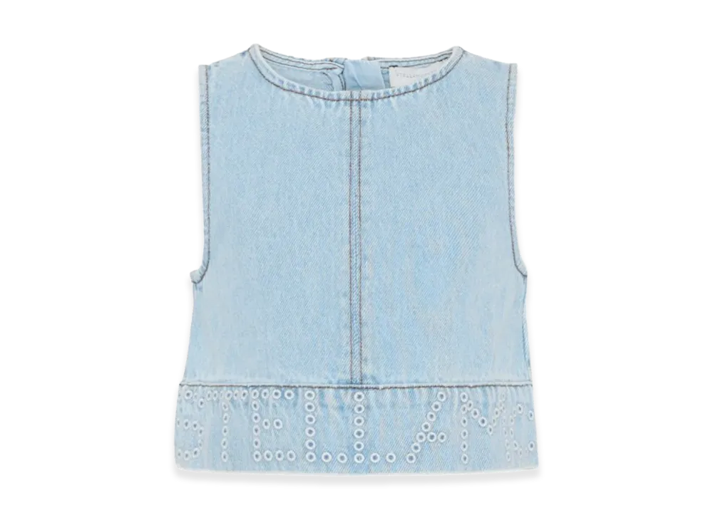 STELLA McCARTNEY Kids Sleeveless Top "Blue"
