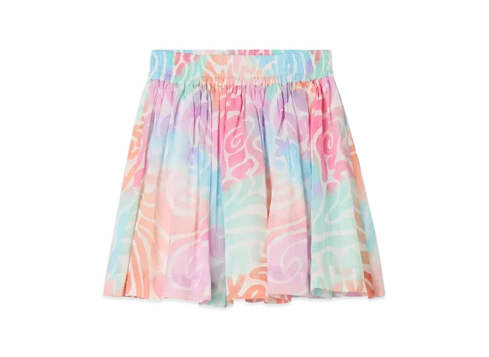 STELLA McCARTNEY Kids Printed Cotton Flared Skirt "Multicolor"