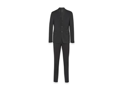 PRADA Single Breasted Wool Mohair Suit "Black"