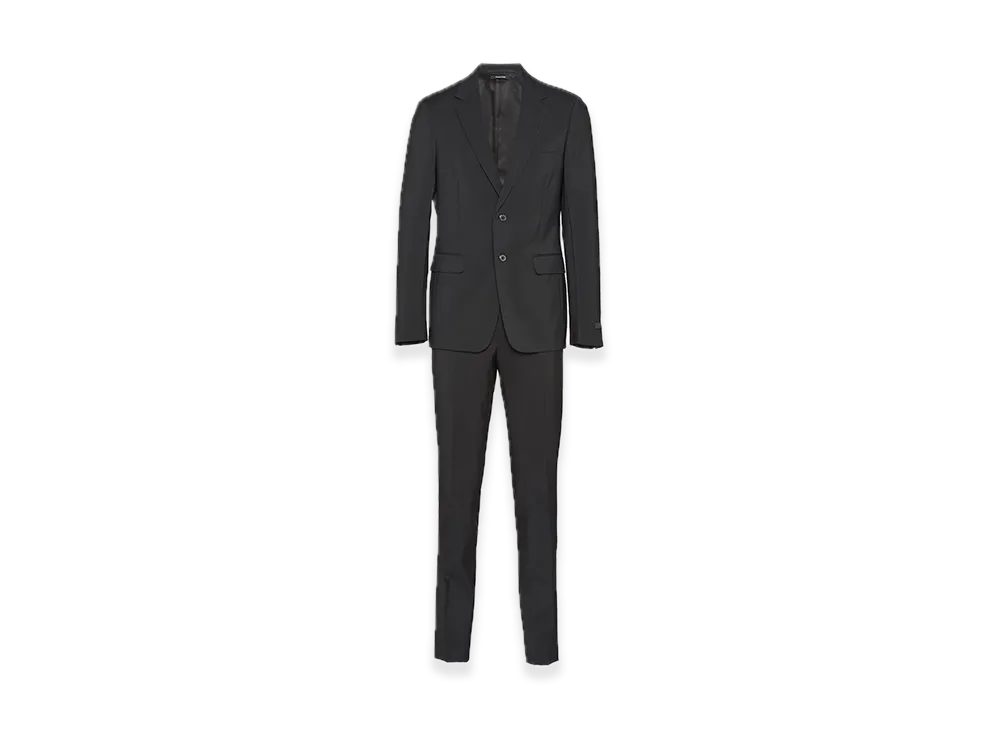 PRADA Wool x Mohair Single-Breasted Suit "Black"