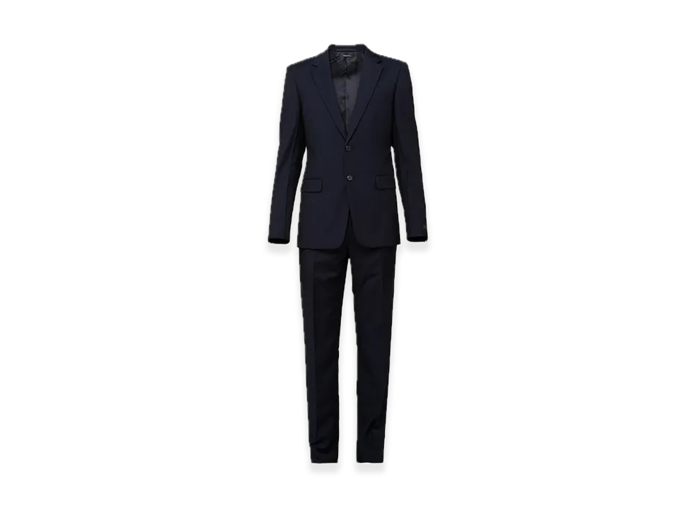 PRADA Wool x Mohair Single-Breasted Suit "Navy"