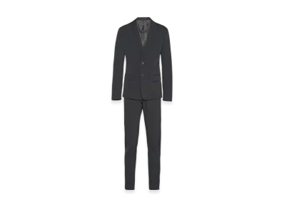 PRADA Single-Breasted Techno Stretch Suit "Black"