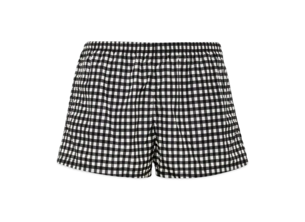 PRADA Printed Re-Nylon Swim Trunks "White/Black"