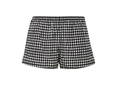 PRADA Printed Re-Nylon Swim Trunks "White/Black"