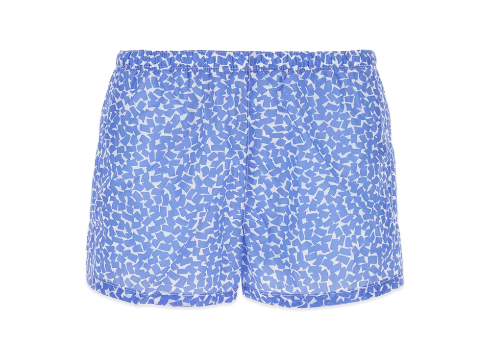 PRADA Printed Nylon Swimming Shorts "Light Blue"